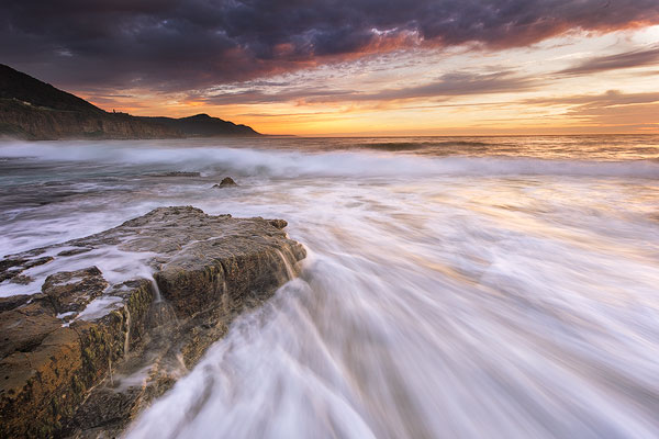 Sometimes thick cloud can appear darker than the foreground when there's a gap which allows the light to shine on the foreground. But in this example, if you're going for a natural result then there's no way the bright part of the sky should be darker than the thing that it's illuminating (ie. the water)